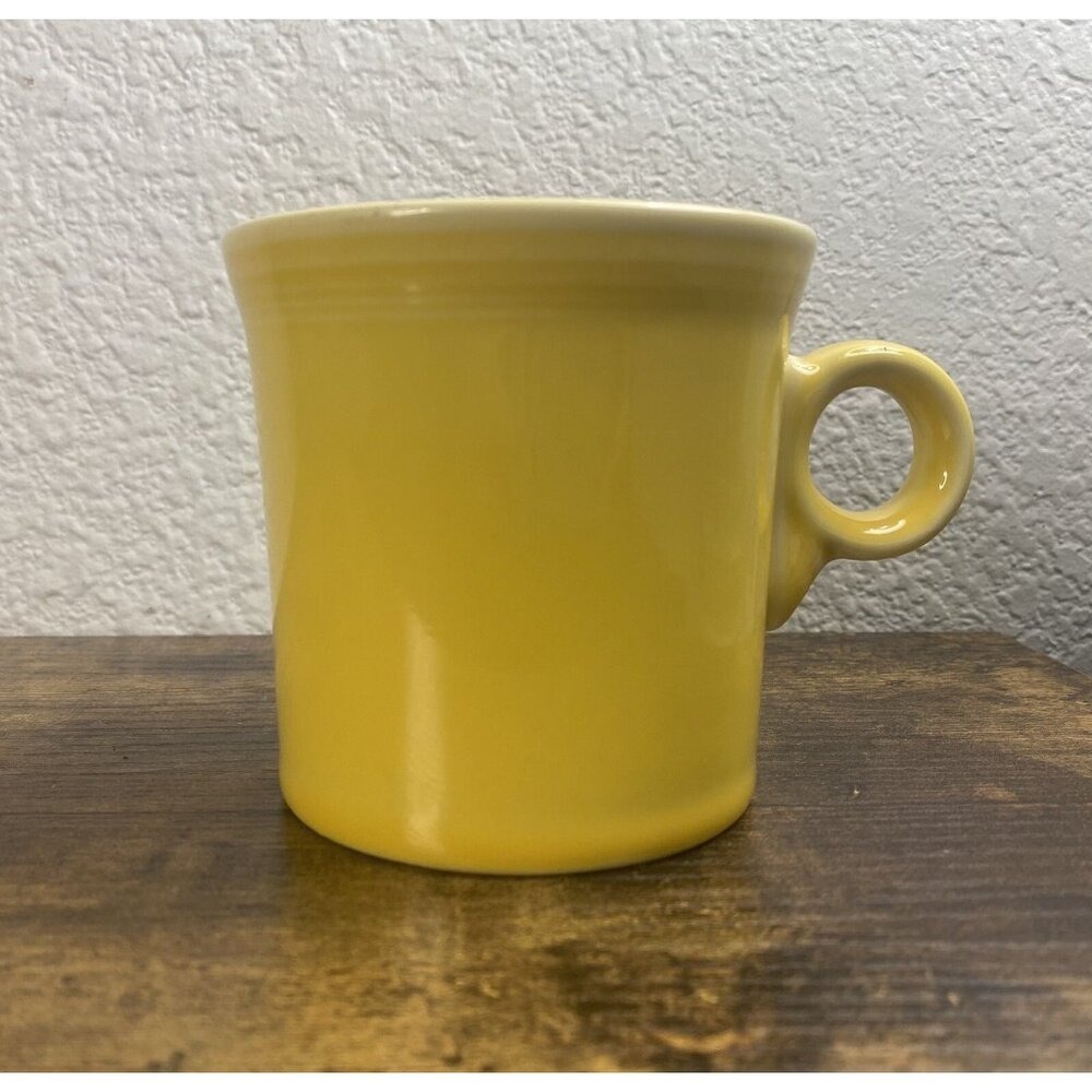Fiesta Sunflower Yellow Mug Fiestaware Ring Handled Coffee Cup HLC USA